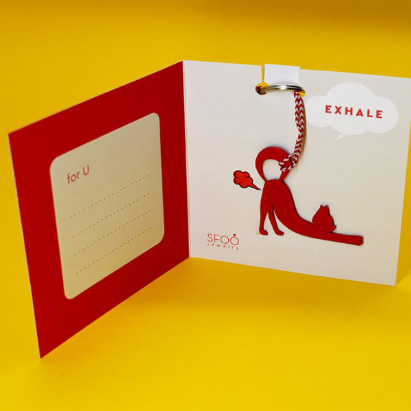 Μπρελόκ Γάτα KALA NAeiMASTE